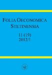 Folia Oeconomica Stetinensia 11 (19) 2012/1